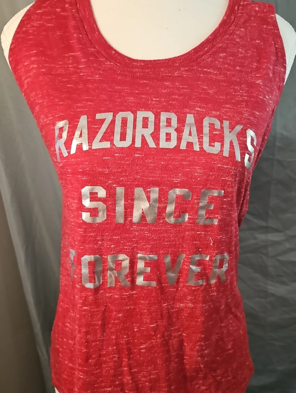 Blue 84 Red Razorbacks Graphic Tank Top - Picture 1 of 4